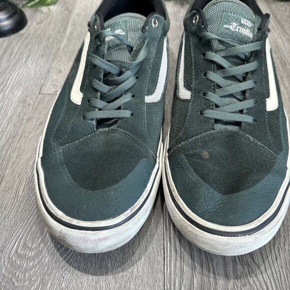 Vans Trujillo TNT Men's Size 14 Advanced Prototype Shoes Green White Skate - Picture 3 of 10